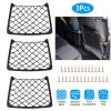 3Pcs Mesh Pockets Seat Side Back Wallet Phone Storage Net Bag Framed Stretch Car Bus Organizer Holder For Auto RV SUV Boat