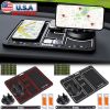 Non-slip Car Phone Mat 4 In1 Dashboard 360° Rotatable Phone Holder Pad with Aroma Parking Number Plate Glow In Dark