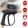 1/4in High Pressure Car Washer Sprayer 3000PSI Car Foam Spray Power Short Wand M22-14