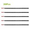 20Pcs 12V Auto LED Light Strip 11.8-inch 15 LEDs Flexible IP68 Waterproof LED Strip for Motorcycle Car Truck SUV Exterior Interior Decoration White