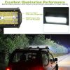 7" LED Light Bar 120W 12000LM LED Work Light Pods Offroad Driving Lights IP67 Waterproof Fog Light Spot Flood Beam for Jeep Trailer Truck Bus Boat