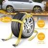 2Pcs Car Basket Straps Adjustable Tow Dolly Tire Basket Straps with Flat Hooks