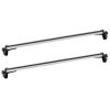 47.24in Universal Top Roof Rack Cross Bar Cargo Carrier Aluminum Crossbar Rack w/ 165LBS Capacity Fit for Most Vehicle Wagon Car Without Roof Side Rai