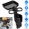 4-in-1 Car Cup Holder Tray Food Table Phone Holder Car Expander Detachable 360 Degree Rotatable Car Desk