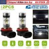 2PCS 1000lm 100W H8/H9/H11 LED Fog DRL Light Bulb IP65 Water-Resistant 360° Beam Angle 6000K White