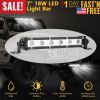 7" LED Light Bar Single Row Offroad Spot Lights 18W Ultra Slim Straight Work Light for Trailer Truck Bus Boat