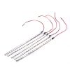 20Pcs 12V Auto LED Light Strip 11.8-inch 15 LEDs Flexible IP68 Waterproof LED Strip for Motorcycle Car Truck SUV Exterior Interior Decoration White