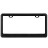 License Plate Frame Rustproof Waterproof Carbon Fiber Black License Plate Frame 2 Holes w/ Bolts Washer Caps for USA/Canada Standard