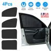 4Pcs Front Rear Car Window Magnet Covers Breathable Mesh Sun Shade Privacy Curtain Heat Insulated UV Protection Car Windshield For Baby Kids