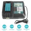 Rapid Charger Replacement Fit for Makita 14.4-18V Battery BL1860 BL1830 BL1850 with
LCD Display USB Port