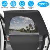 2Pcs Car Rear Window Shades Stretchy Car Side Window Screen Mesh Window Cover for Car Heat Shading UV Privacy Protection