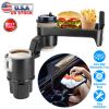 Car Cup Holder Tray 360° Rotating Car Bottle Holder Expander Adapter Multifunctional Water Cup Mount Stand with Detachable Tray
