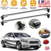 47.24in Universal Top Roof Rack Cross Bar Cargo Carrier Aluminum Crossbar Rack w/ 165LBS Capacity Fit for Most Vehicle Wagon Car Without Roof Side Rai