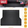 Universal Trunk Cargo PVC Floor Mat w/ Natural Rubber Material Heavy Duty Rubber Anti-Slipping Waterproof Easy Clean Cushion Kit
