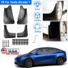 Mud Flaps Splash Guards Replacement No Drilling Splash Guards Fenders Vehicle Sediment Protection for Tesla Model Y