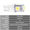 50Pcs/Kit LED Car Light Bulbs 1000lm T10 Base 5050 6000K White Auto Lamps Replacement for Dome Map Door Trunk Signal License Plate