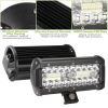 7" LED Light Bar 120W 12000LM LED Work Light Pods Offroad Driving Lights IP67 Waterproof Fog Light Spot Flood Beam for Jeep Trailer Truck Bus Boat
