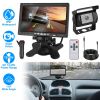 7In Screen Backup Camera System Vehicle Rear View Monitor Kit IP67 Waterproof Car Parking Reverse System with Night Vision for Car Trunk Van SUV