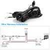 LED Light Bar Wiring Harness Kit 280W 12V 40A Power Relay Fuse On/Off Switch 10ft Length Universal Fitment Light Bar Accessories