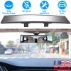 Car Rearview Mirror 11.4in Interior Clip-on Curve Convex Panoramic Anti-glare Rear View Mirrors with Wide Viewing Range for Cars SUVs Trucks Vehicles