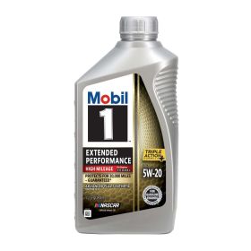 Mobil 1 Extended Performance High Mileage Full Synthetic Motor Oil 5W-20, 1 qt