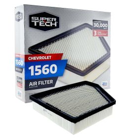 Super Tech 1560 Engine Air Filter, Replacement Filter for GM or Chevrolet