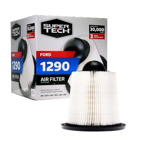 Super Tech 1290 Engine Air Filter, Replacement Filter for Ford