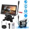 7In Screen Backup Camera System Vehicle Rear View Monitor Kit IP67 Waterproof Car Parking Reverse System with Night Vision for Car Trunk Van SUV