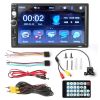 iMounTEK 7 Inches Universal Wireless Car MP5 Player 1080P Video Player Stereo Audio FM Radio Aux/USB/TF Input with Rear View Camera Remote Control