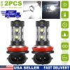2PCS 800LM 50W H8/H9/H11 LED Fog DRL Light Bulb IP68 Waterproof 10 2835 LEDs 360° Beam Angle 6000K White