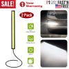 2Pcs LED Daytime Running Lights Car LED COB DRL Fog Lights IP45 Waterproof LED Strip Fog Day Driving Lamp Sticker for 12V Car Interior Exterior Use