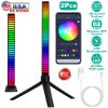 32LED RGB Sound Control Light Bar Music Sync Pickup Rhythm Lamp APP Control Voice Activated Atmosphere Light Bar for Car Gaming Room