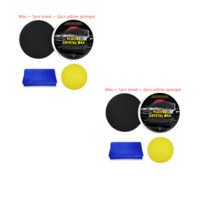 Car Diamond Crystal Wax Black Wax Coating Waxing Polishing Sewage Crystal Hard Wax (Option: Black-Set1x2)