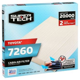SuperTech Cabin Air Filter, 7260, Replacement Cabin Filter for Toyota (Brand: SuperTech)