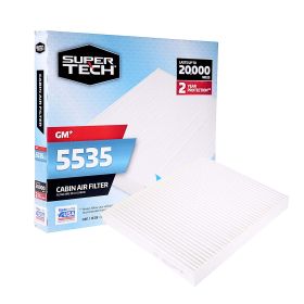 SuperTech Cabin Air Filter 5535, Replacement Air/Dust Filter for Buick, Cadillac, Chevrolet, GMC (Brand: SuperTech)